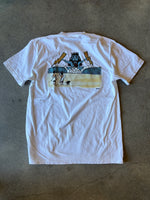 15th St Men's Wave God Short Sleeve T-Shirt  Washed White