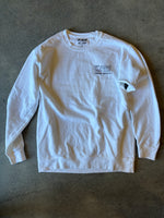 15th St Men's Wave God Crewneck Fleece Vintage White