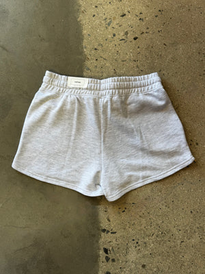 15th St Women's Groovy Drip Side Pocket Fleece Shorts NAVY on ICE GREY