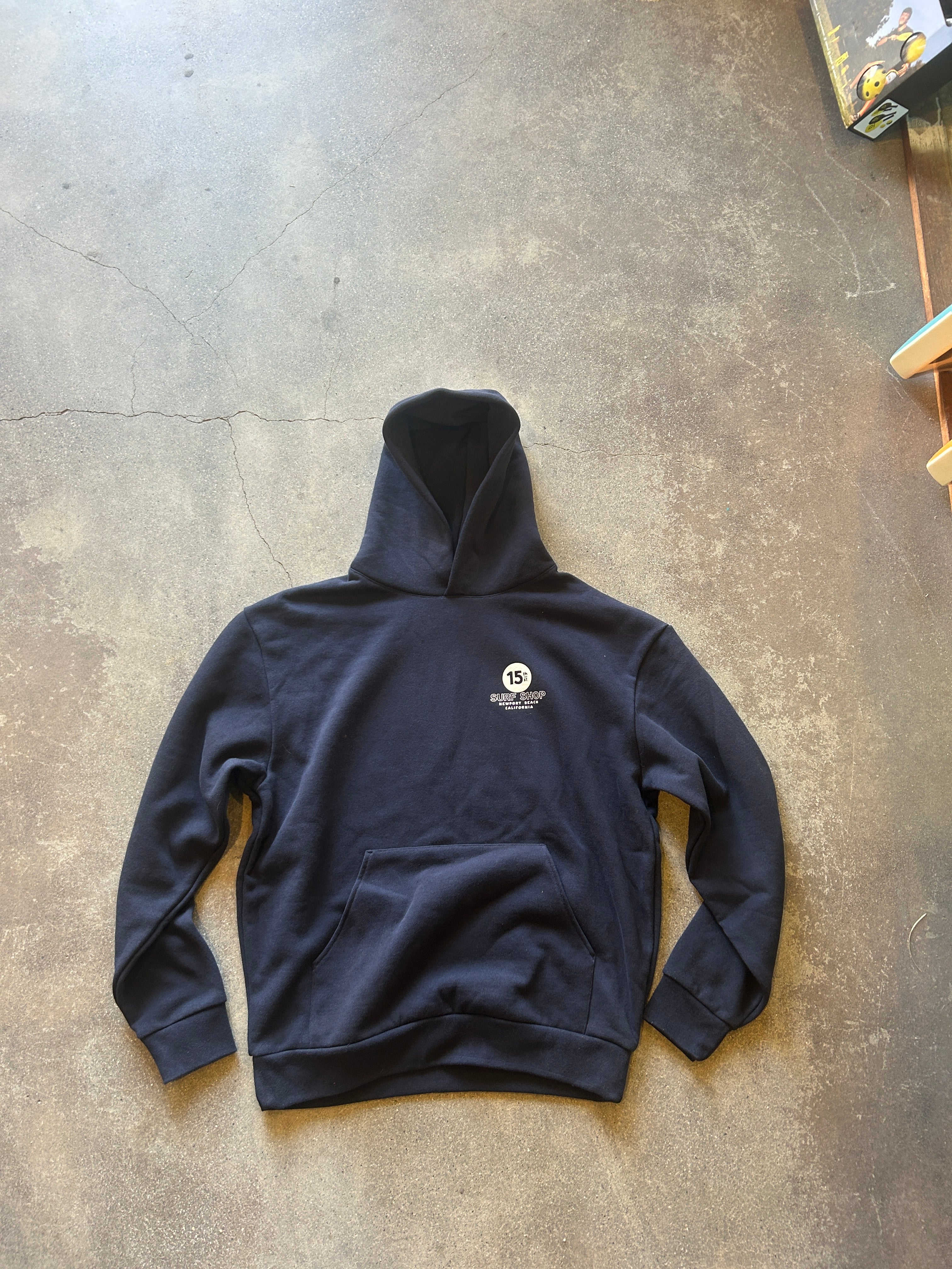 15th St Men's Sailors Have More Fun Extra Heavy Weight Hooded Fleece DARK NAVY
