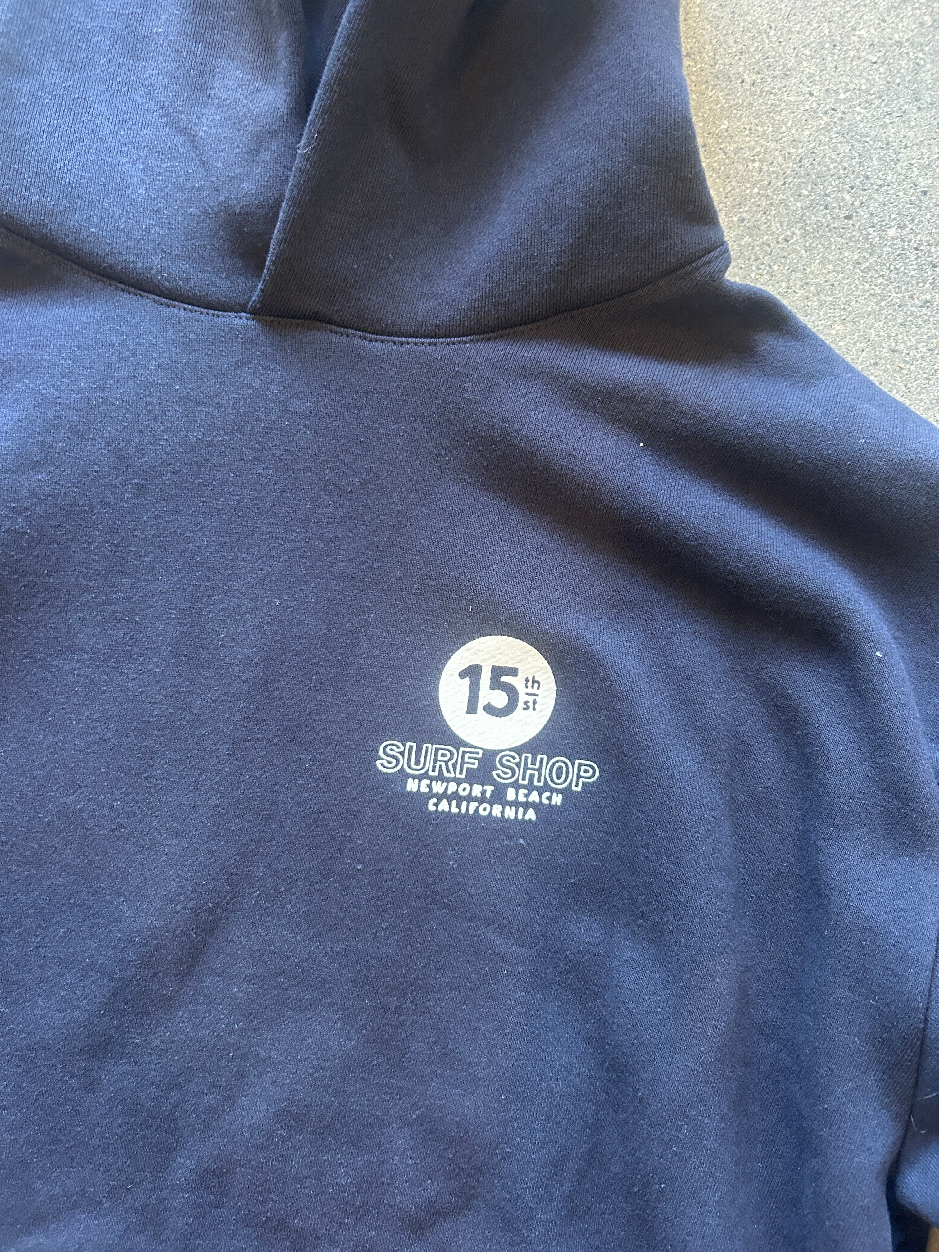 15th St Men's Sailors Have More Fun Extra Heavy Weight Hooded Fleece DARK NAVY