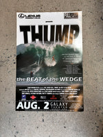 Authentic Vintage Wedge Thump movie poster 18" X 24"