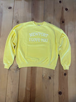 Boatswell WOMEN'S NEWPORT I Love You Sweater Vintage Yellow