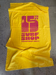 15th St Surf Shop Groovy Drip Beach Towel LARGE 36" X 70" Yellow