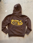 15th St Men's SINCE 61 Hooded Pullover Fleece  BROWN CHOCOLATE