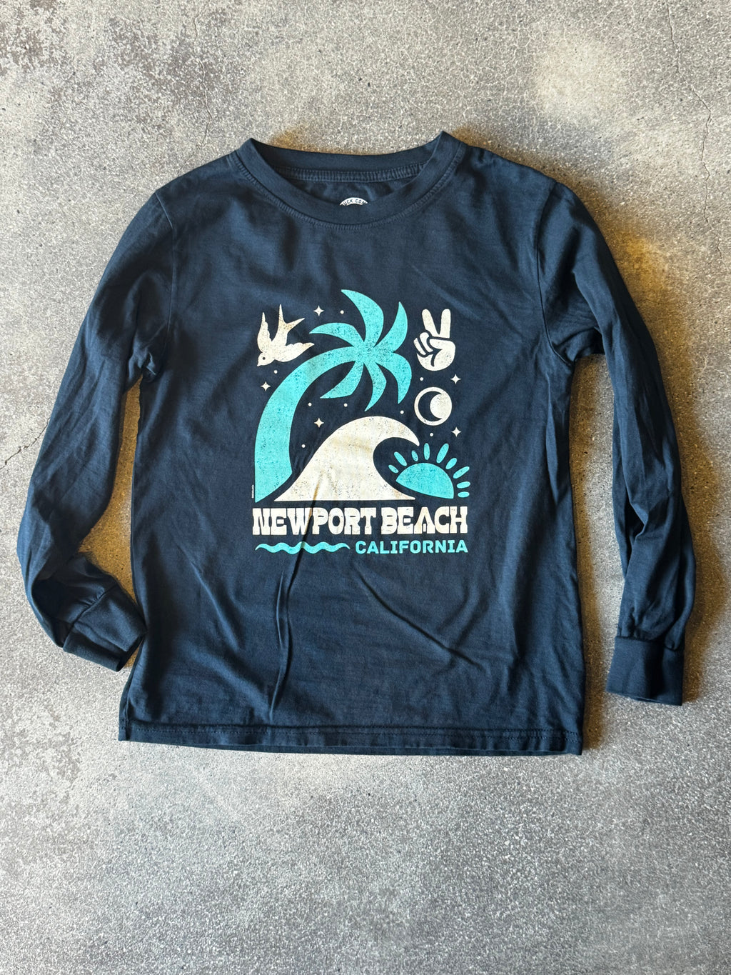 Newport Beach Surf & Sun Long Sleeve T Toddler NAVY