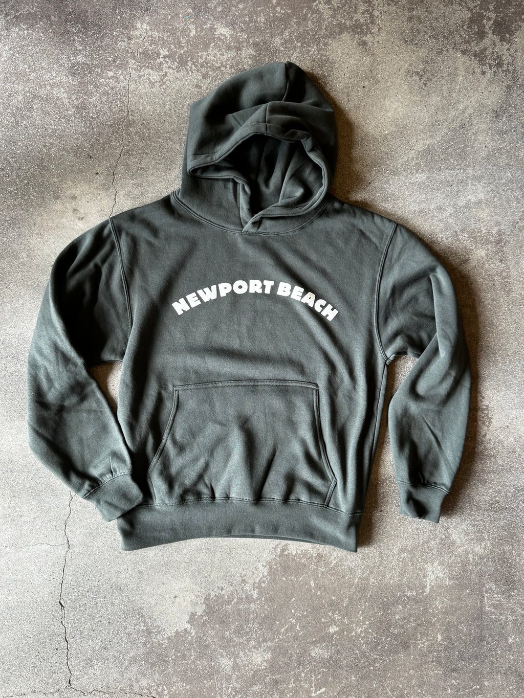 15th St Women's Newport Beach Hooded Fleece  OLIVE