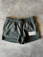 15th St Women's Groovy Drip Side Pocket Fleece Shorts CREAM on OLIVE