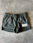 15th St Women's Groovy Drip Side Pocket Fleece Shorts CREAM on OLIVE