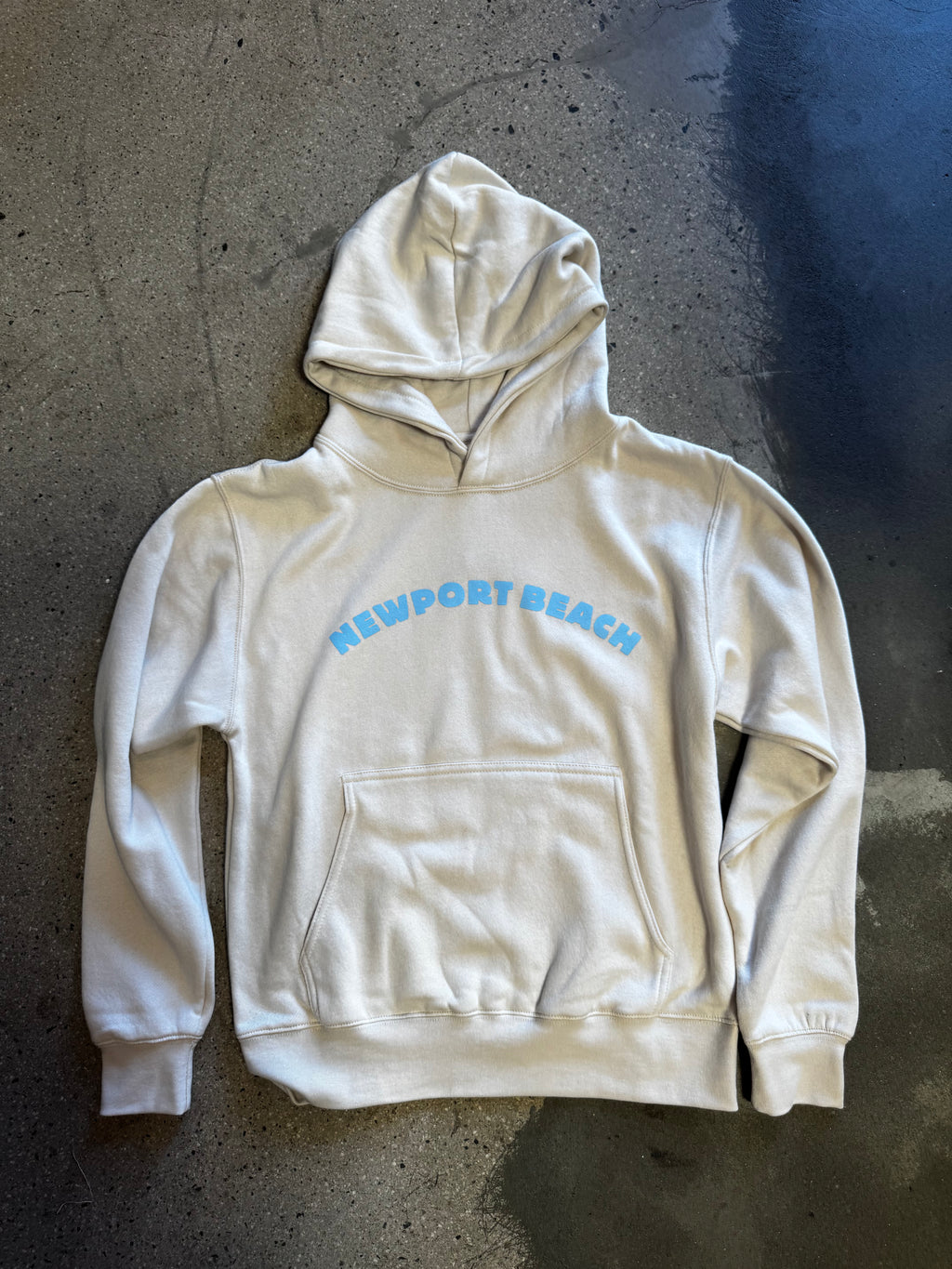 15th St Women's Newport Beach Hooded Fleece  BABY BLUE on SAND
