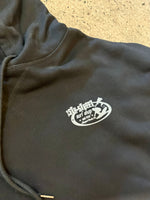 15th St Men's Newport Beach Surf Map Hooded Changing Towel  BLACK