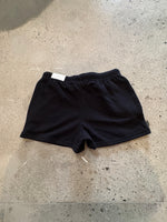 15th St Women's Groovy Drip Side Pocket Fleece Shorts CREAM on BLACK