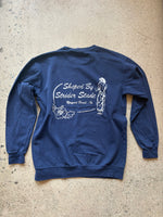 Shaped By Strider Stade Icon Crewneck Fleece Washed Navy