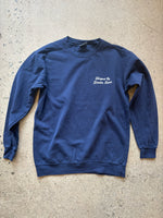Shaped By Strider Stade Icon Crewneck Fleece Washed Navy