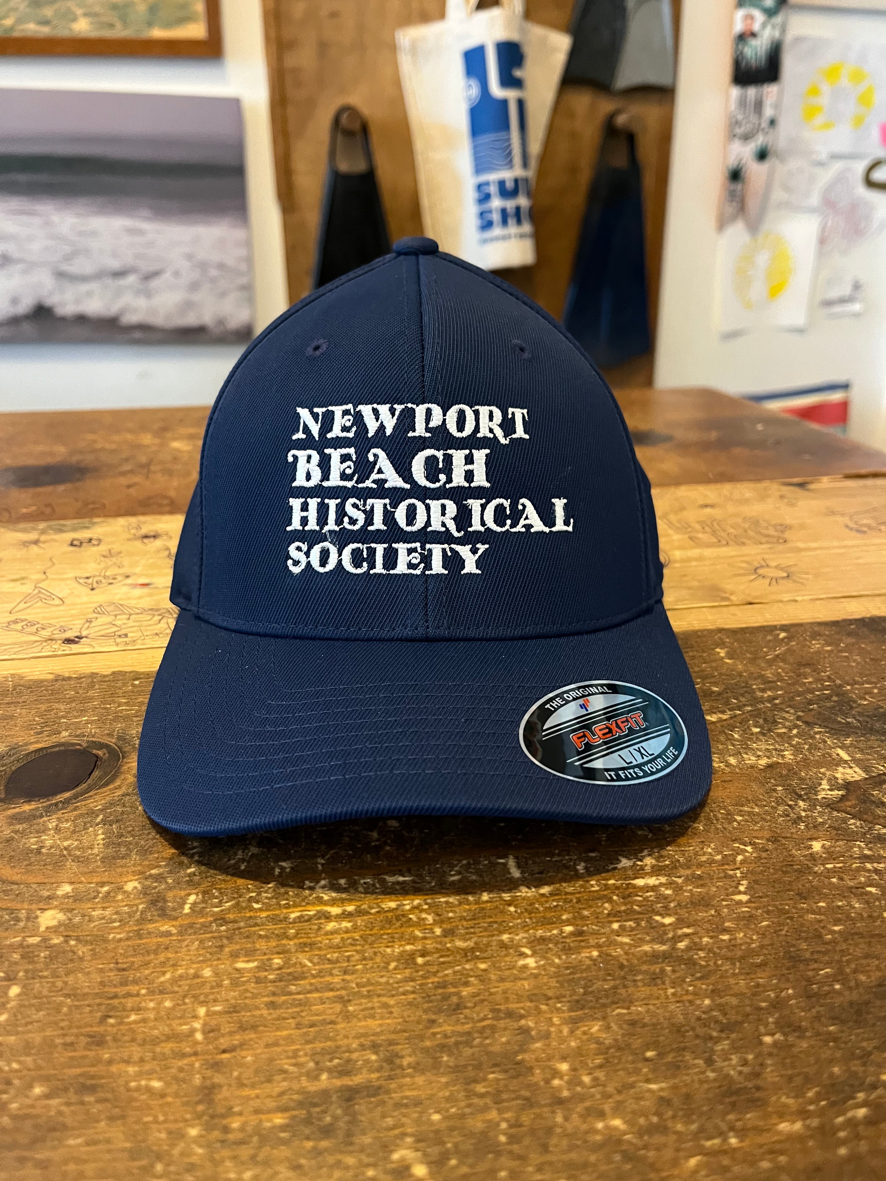 Newport Beach Historical Society Flex Fit Hat Navy