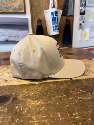 Newport Beach Historical Society Flex Fit Hat Tan