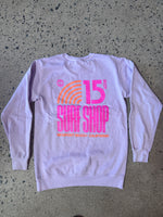 15th St Men's BLUSH POP OCEAN RAINBOW Crew Fleece