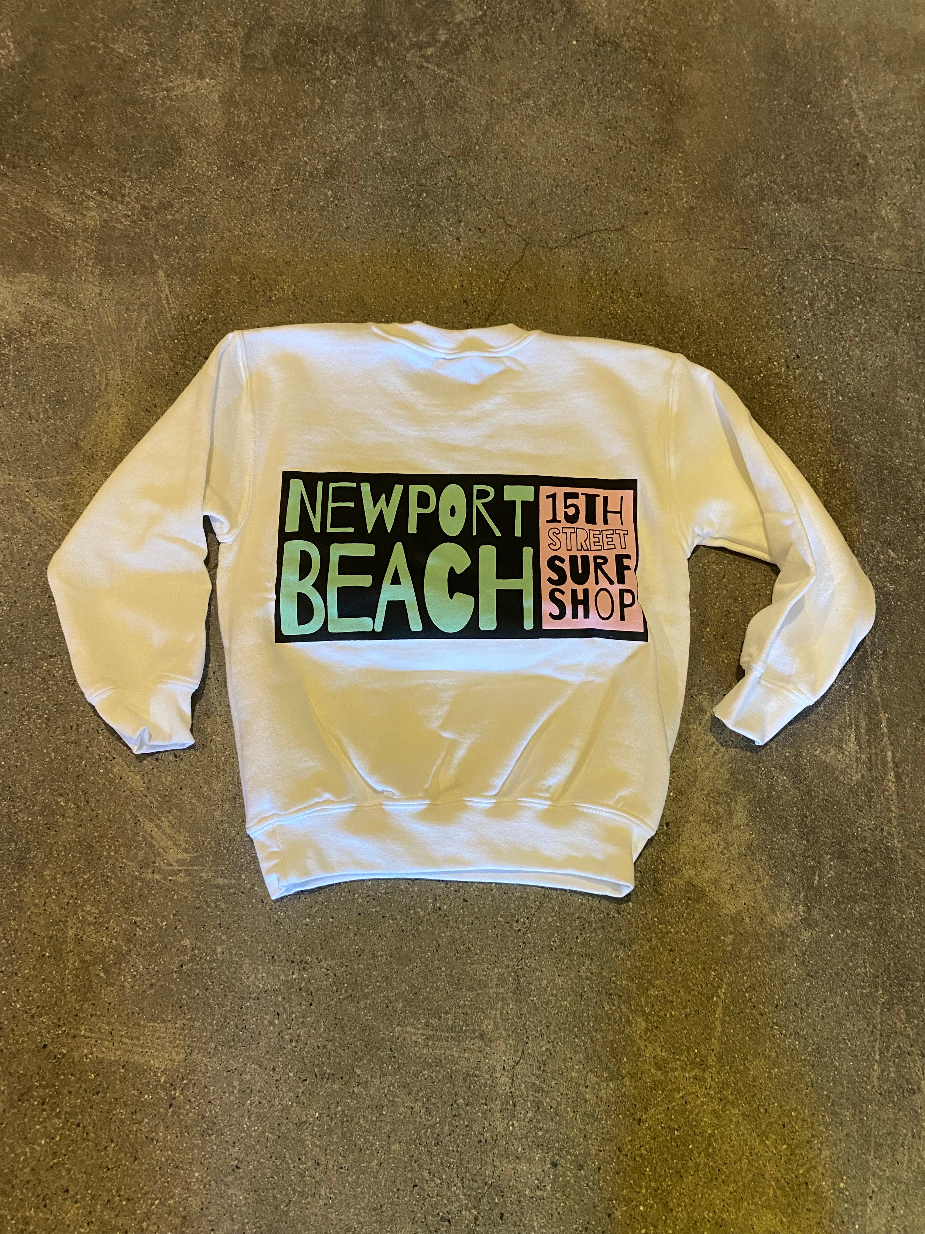 15th St KIDS Newport Crewneck  BRIGHT WHITE