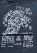 15th St Men's Super El Niño Short Sleeve T Shirt Vintage Black