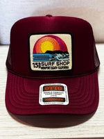 15th St SUNSET SURFER Design Adult Trucker Hat MULTIPLE COLORS!!