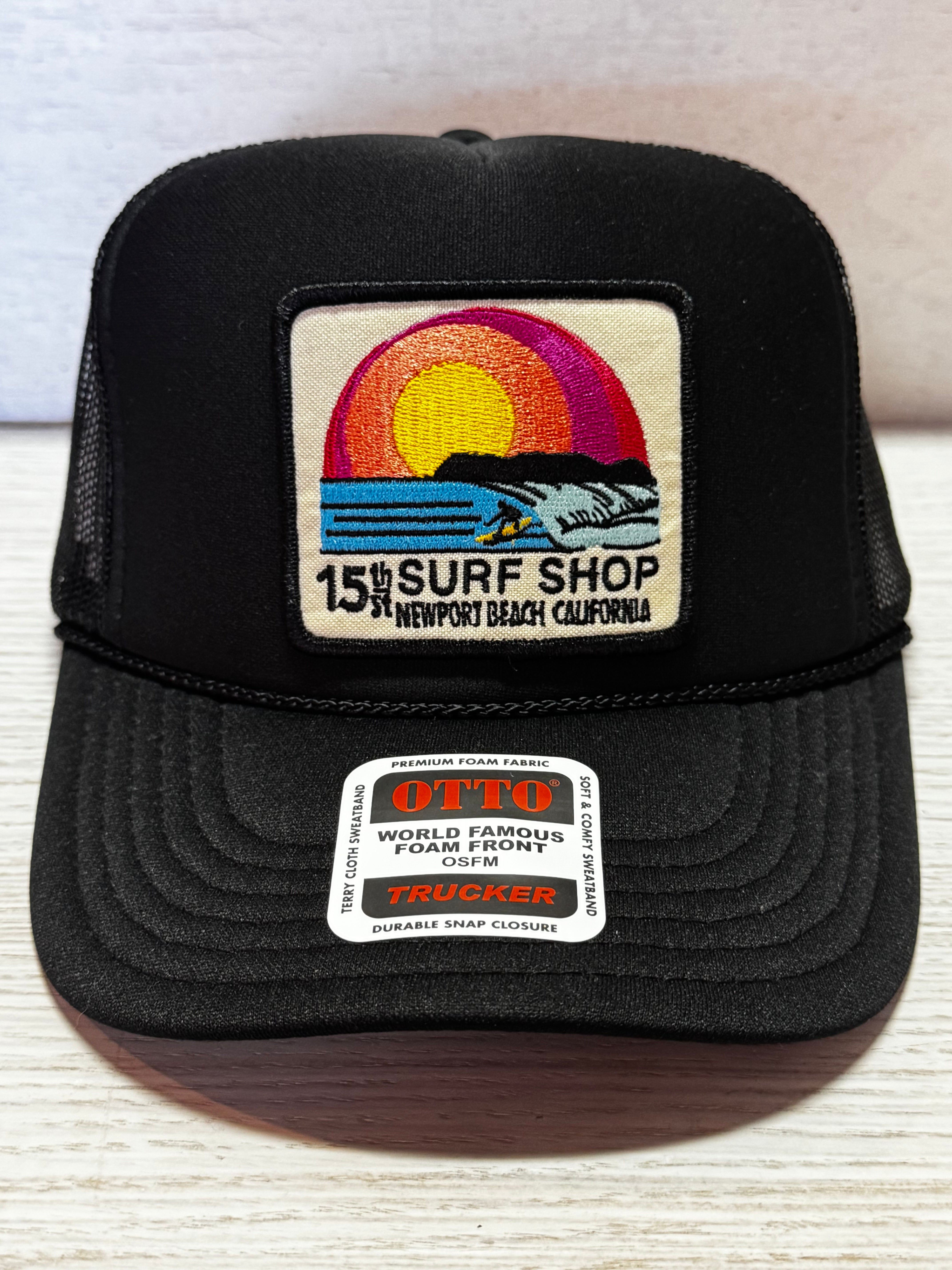 15th St SUNSET SURFER Design Adult Trucker Hat MULTIPLE COLORS!!