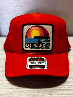 15th St SUNSET SURFER Design Adult Trucker Hat MULTIPLE COLORS!!