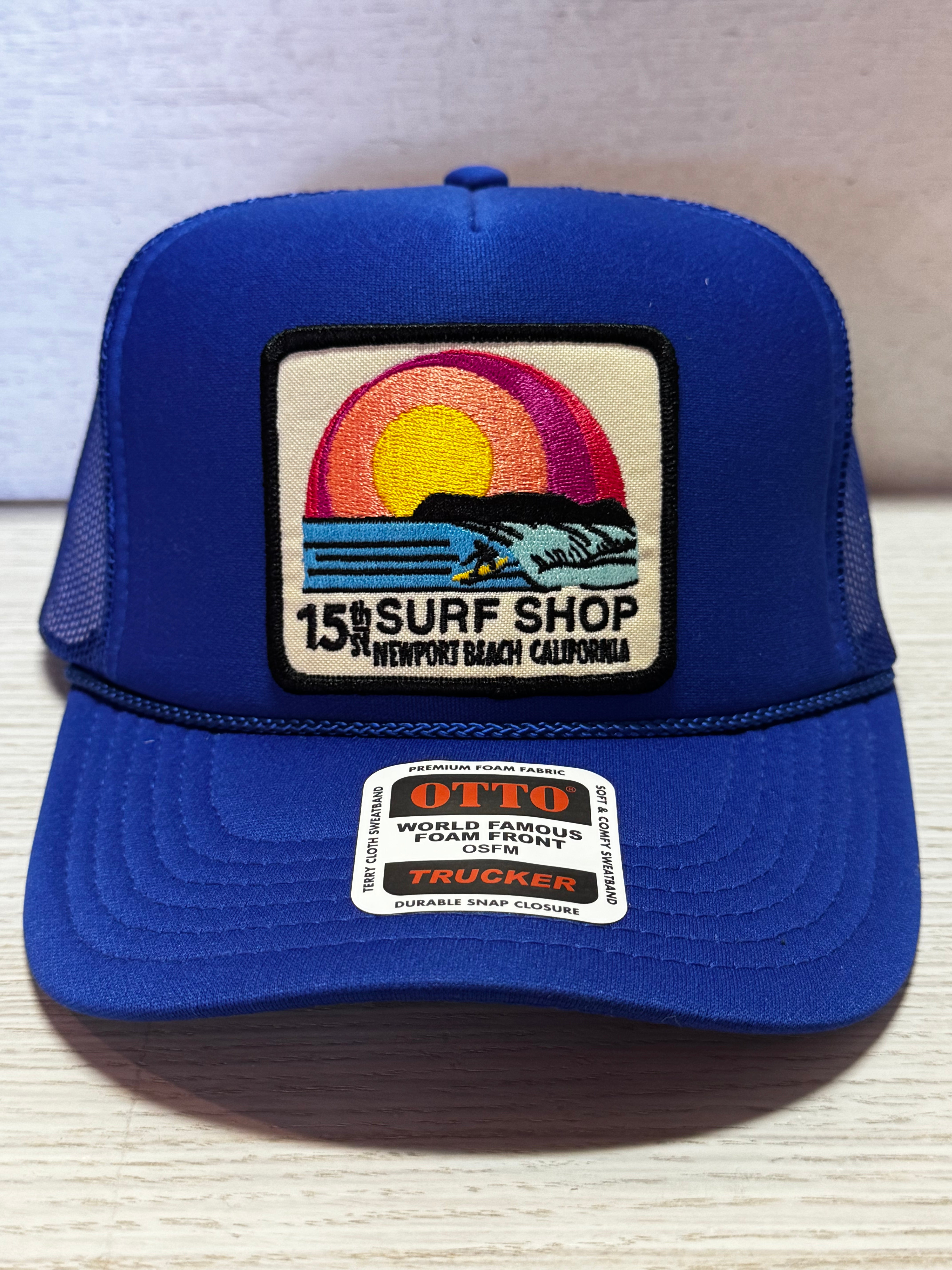15th St SUNSET SURFER Design Adult Trucker Hat MULTIPLE COLORS!!