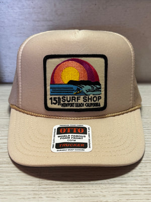15th St SUNSET SURFER Design Adult Trucker Hat MULTIPLE COLORS!!