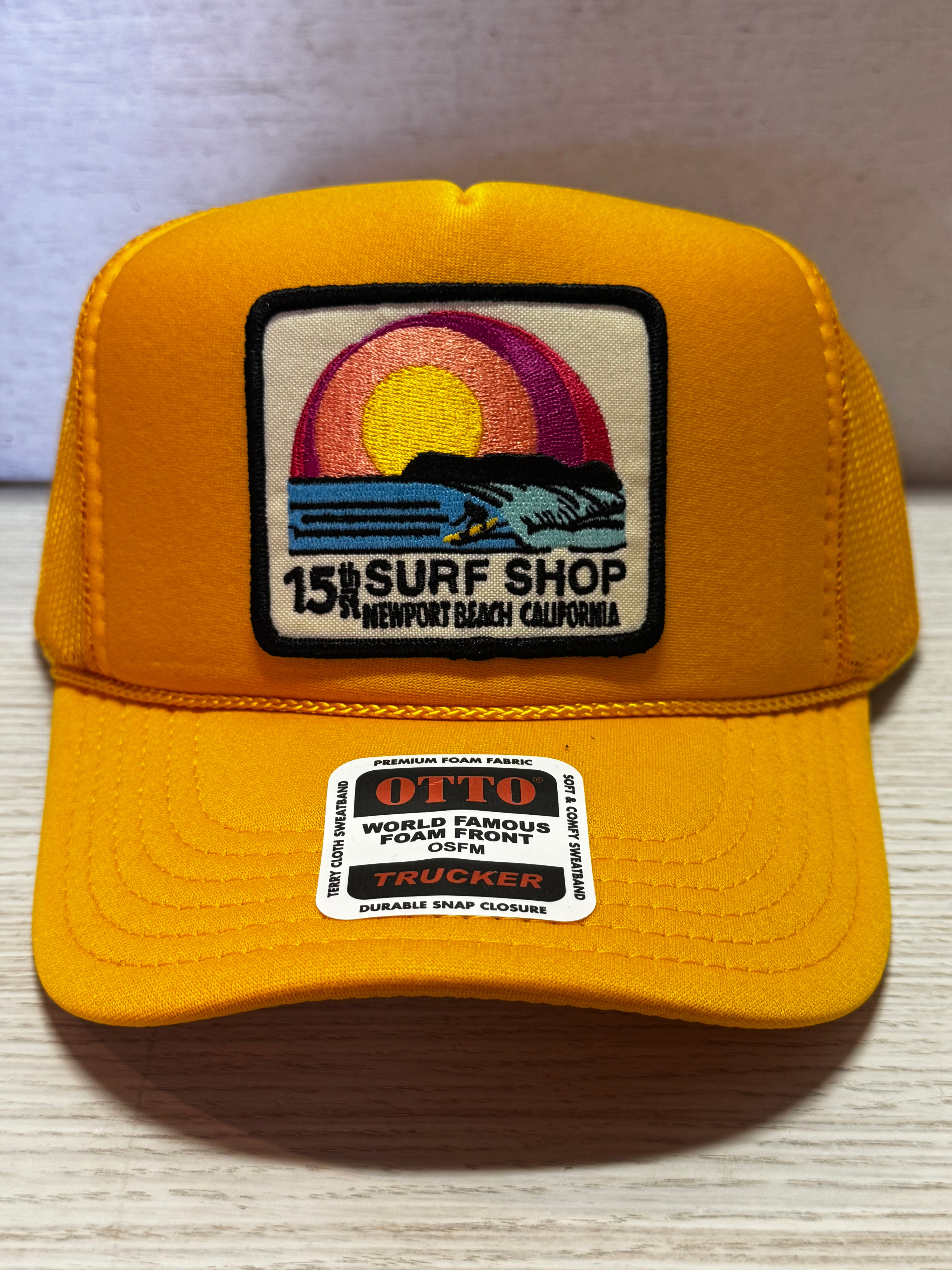 15th St SUNSET SURFER Design Adult Trucker Hat MULTIPLE COLORS!!