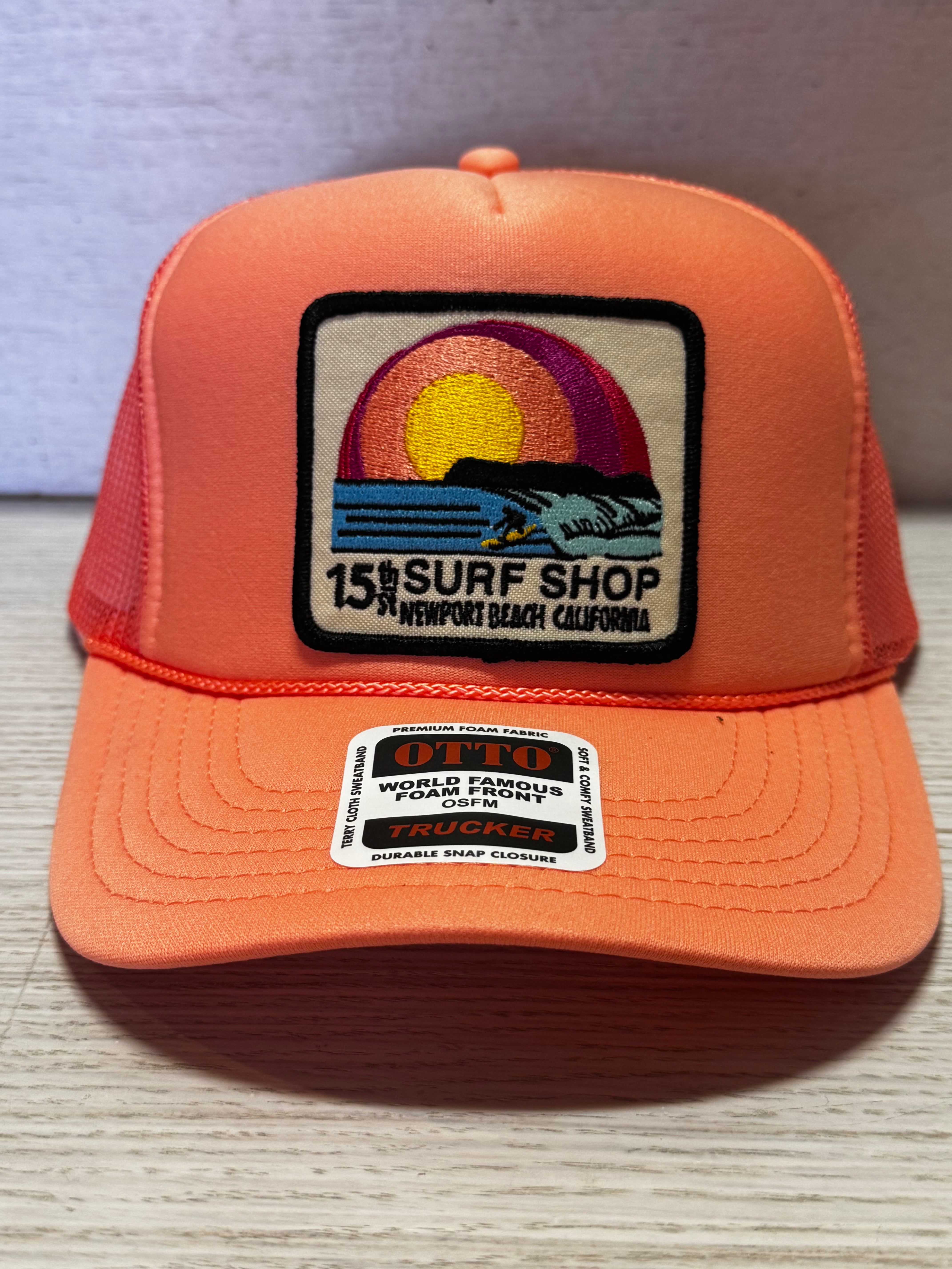 15th St SUNSET SURFER Design Adult Trucker Hat MULTIPLE COLORS!!