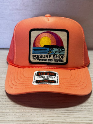 15th St SUNSET SURFER Design Adult Trucker Hat MULTIPLE COLORS!!