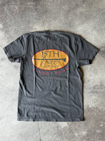 15th St Men's Old School Short Sleeve T-Shirt VINTAGE COAL BLACK