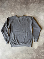 15th St Men's Old School Crewneck Fleece VINTAGE COAL BLACK