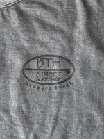 15th St Men's Old School Crewneck Fleece VINTAGE COAL BLACK
