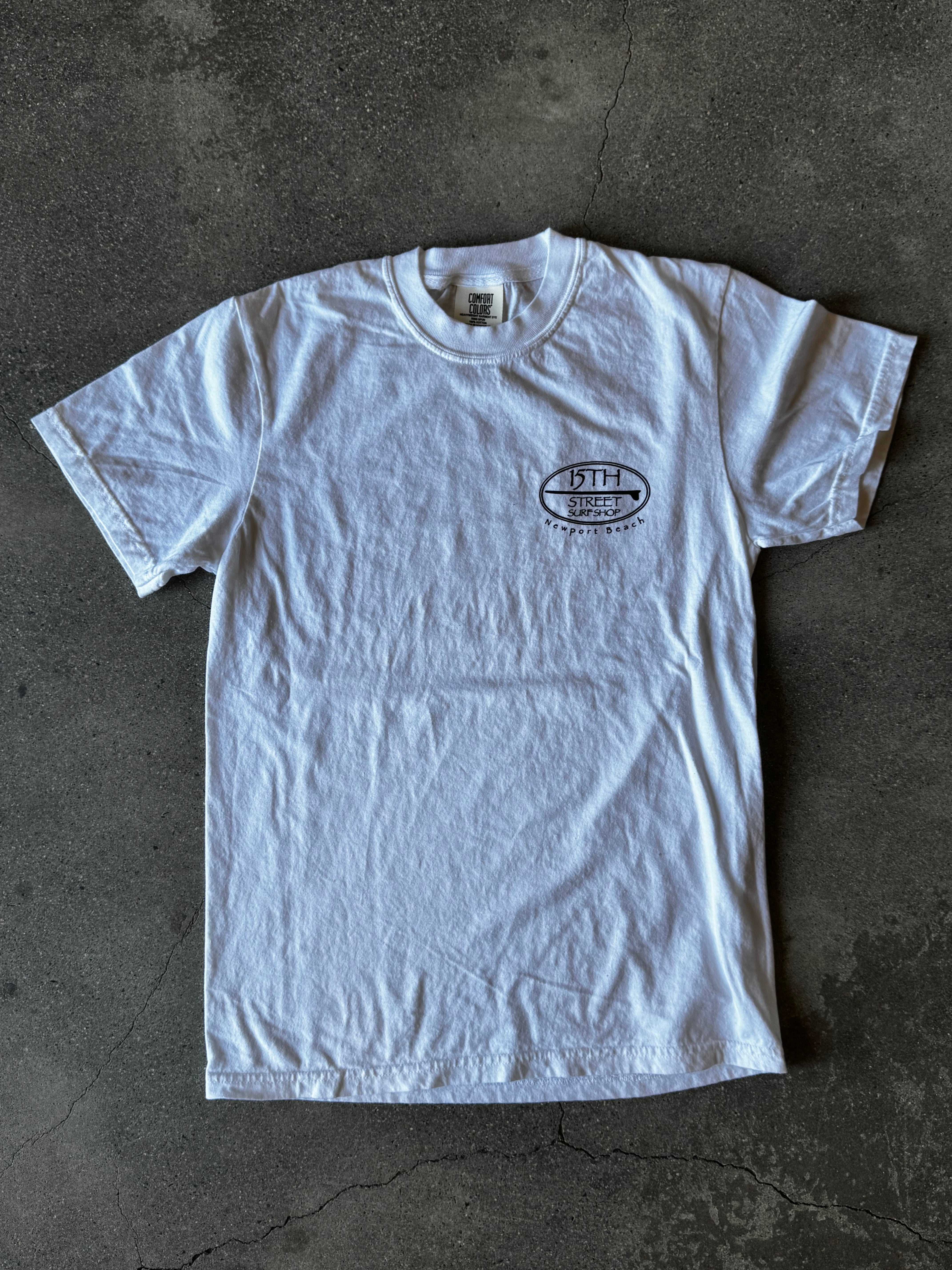 15th St Men's Old School Short Sleeve T-Shirt  BRIGHT WHITE