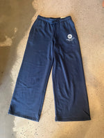 15th St WOMEN'S BOLD 15 Wide Leg Sweatpants CREAM on OCEAN BLUE