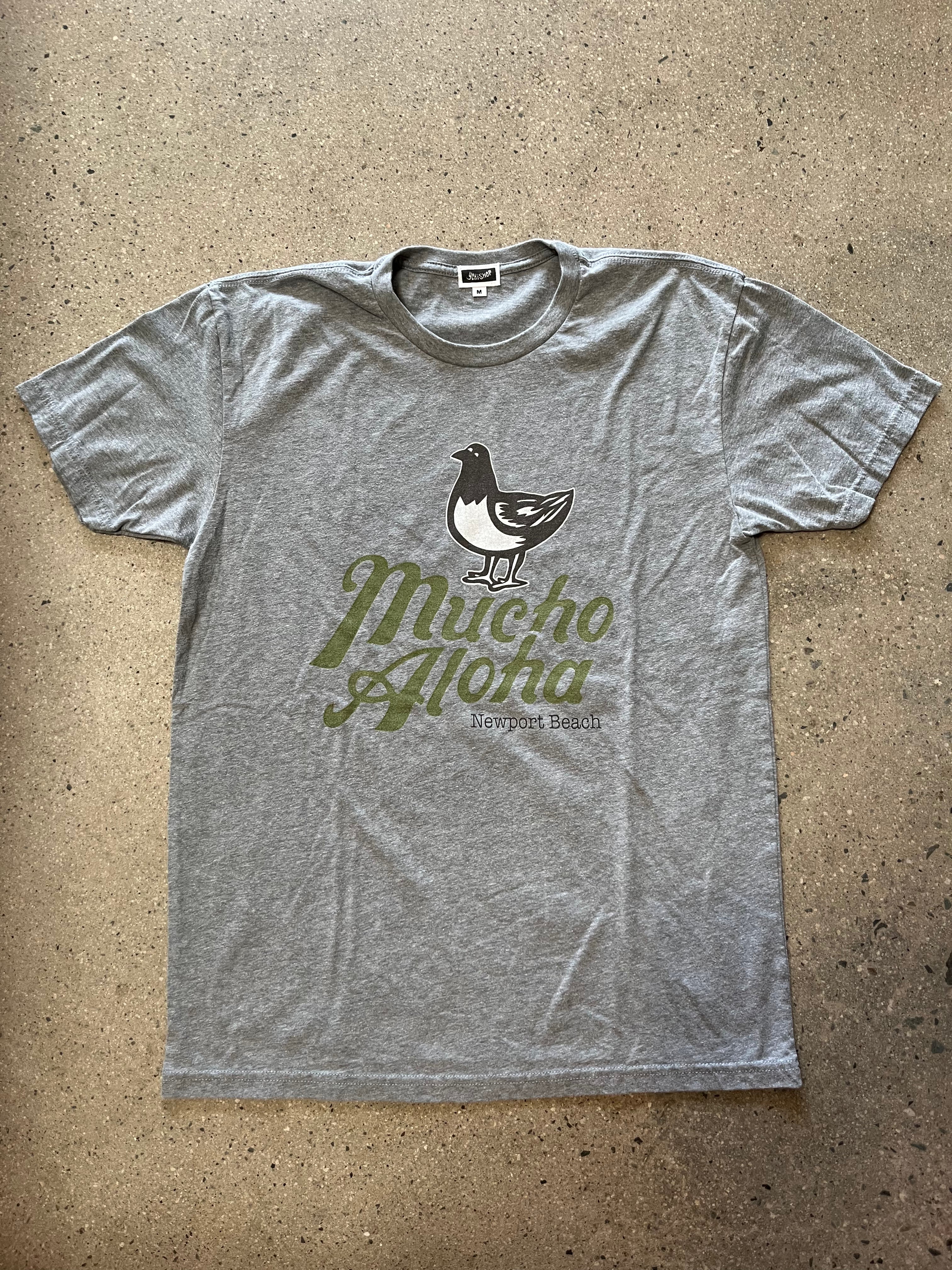 Mucho Aloha By Yokishop Newport Beach Short Sleeve T- Heather