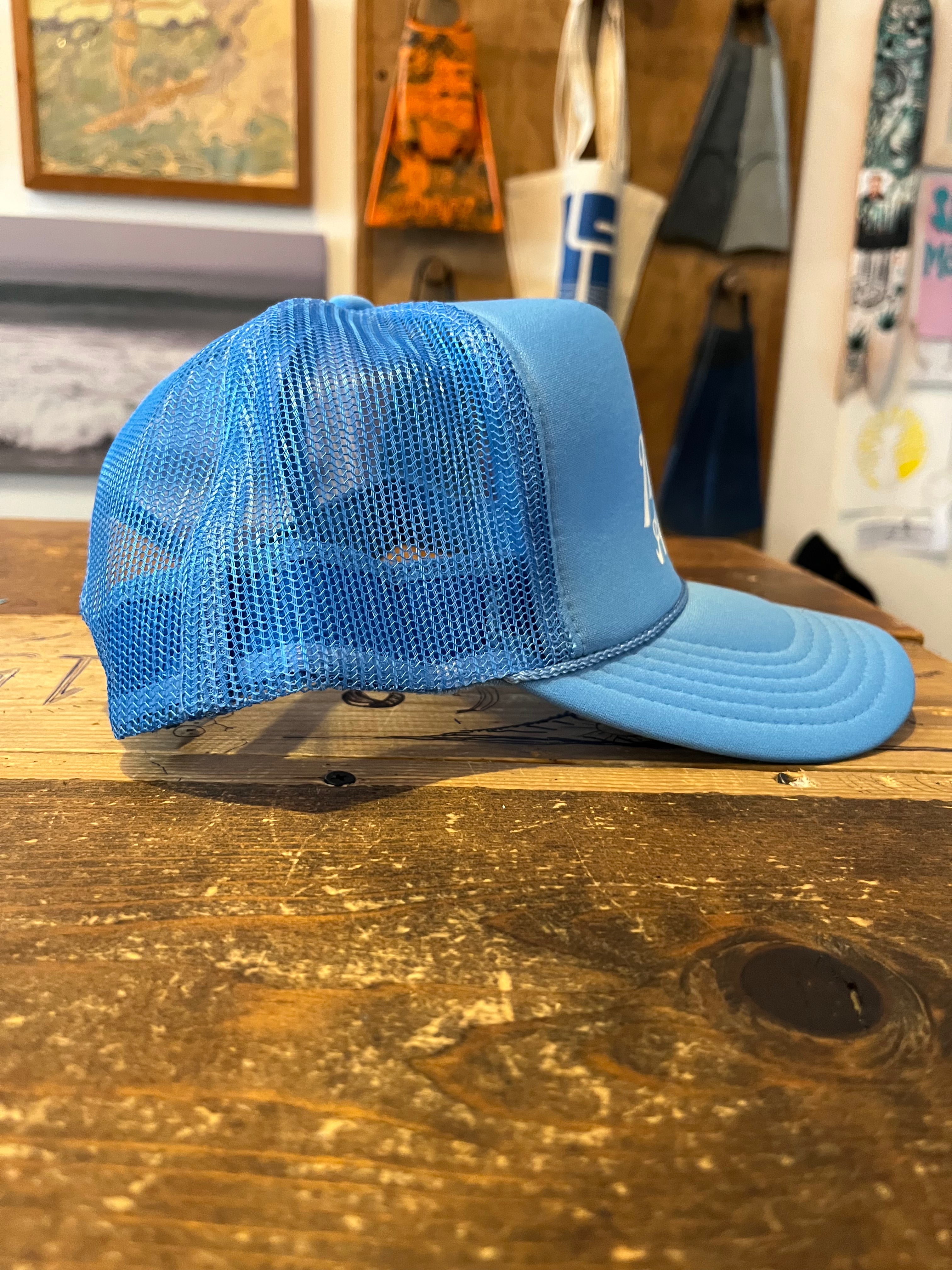 Mucho Aloha by Yokishop Foam Trucker Hat - Light Blue