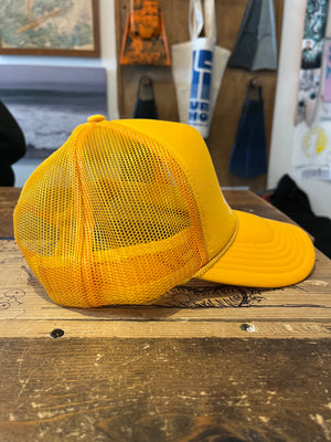 Mucho Aloha by Yokishop Foam Trucker Hat - Yellow