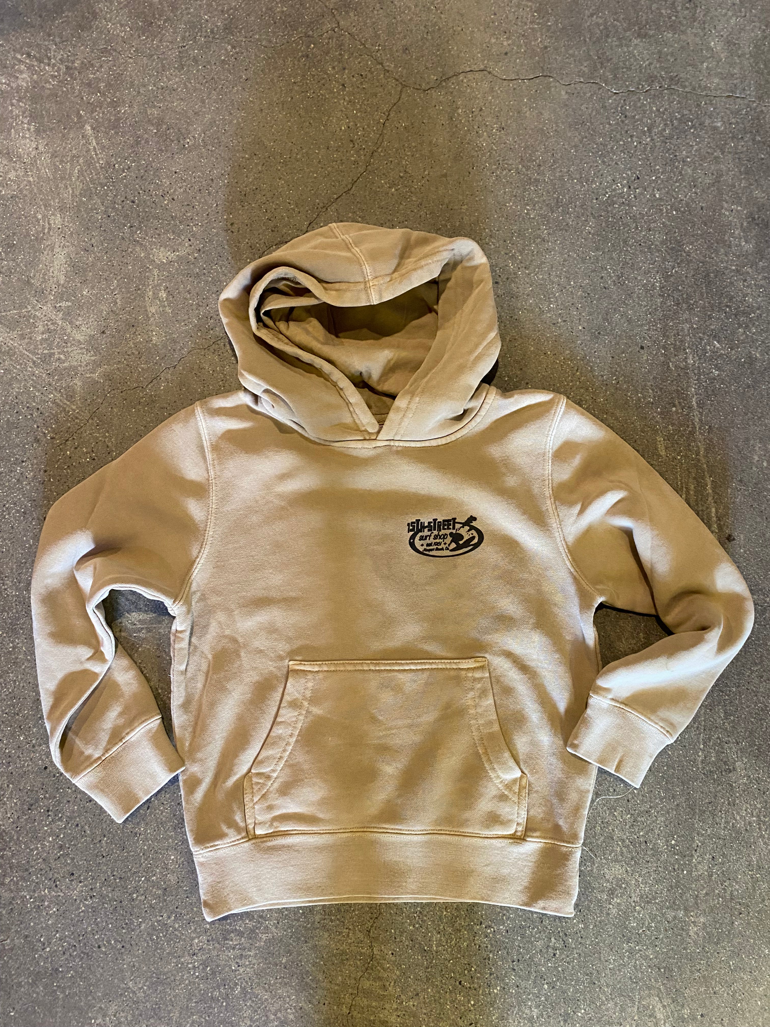 15th St Kid's SINCE '61 Hooded Pullover Fleece Perfect Tan