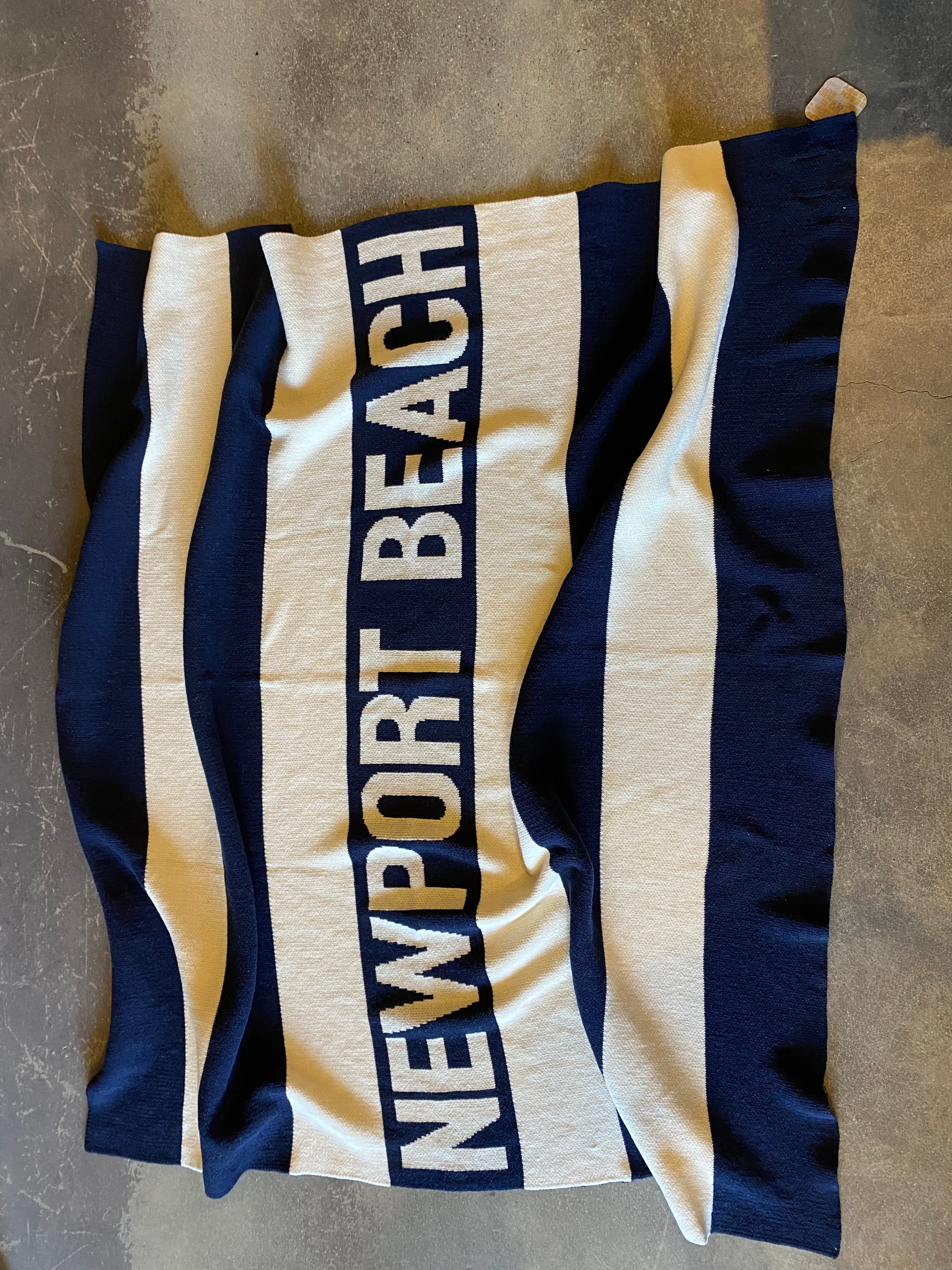 15th St Newport Beach Blanket  FADED VINTAGE NAVY