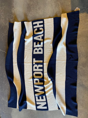 15th St Newport Beach Blanket  FADED VINTAGE NAVY