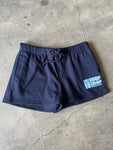 15th St WOMEN Groovy Drip Side Pocket Fleece Shorts Navy