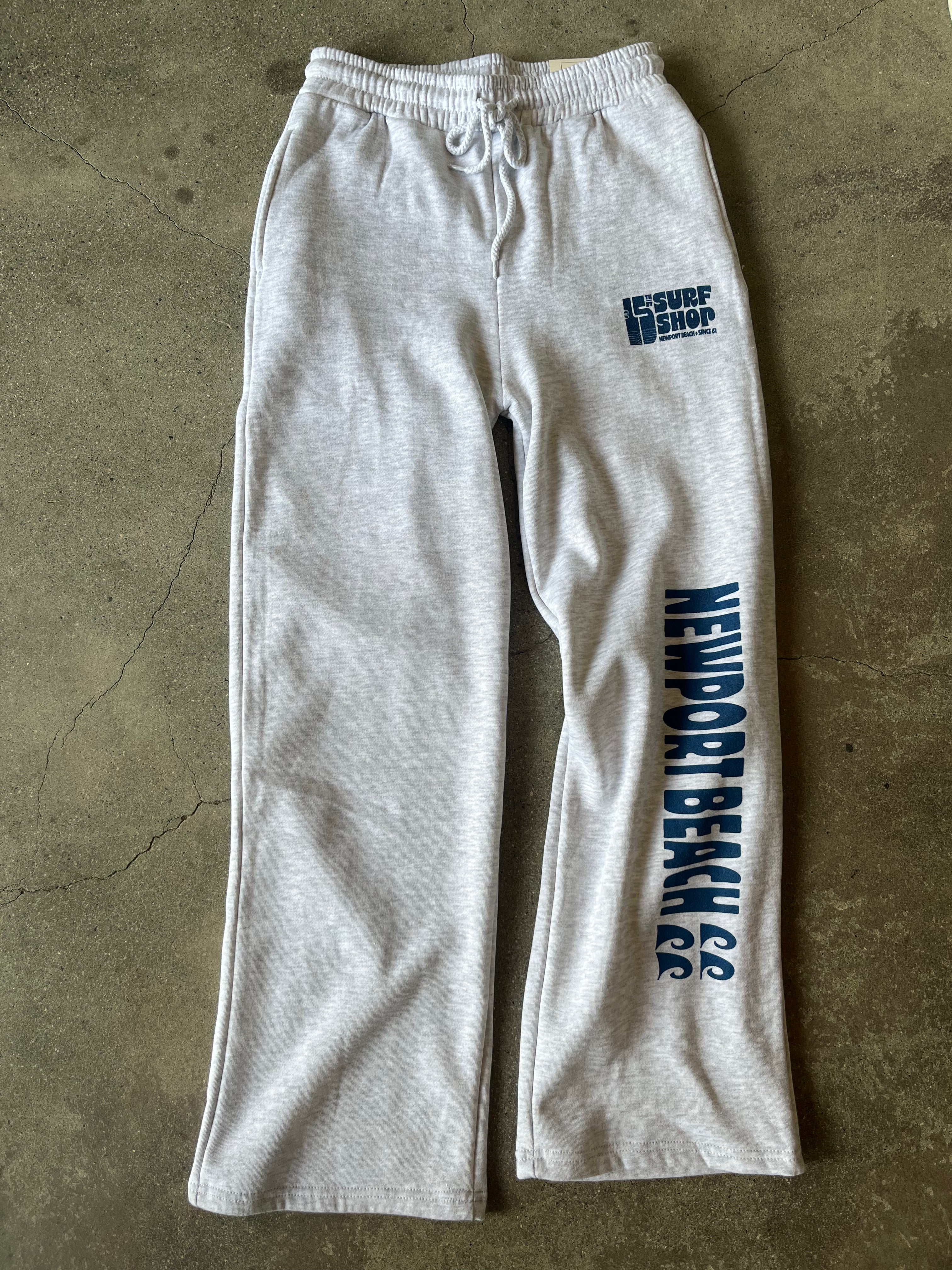 15th St WOMEN'S Groovy Wave Wide Leg Sweatpants NAVY on ICE HEATHER
