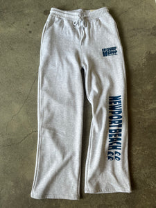 15th St WOMEN'S Groovy Wave Wide Leg Sweatpants NAVY on ICE HEATHER