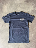 15th St Men's Newport Beach Surf Map Short Sleeve T-Shirt  NAVY