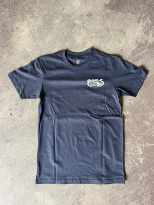15th St Men's Newport Beach Surf Map Short Sleeve T-Shirt  NAVY