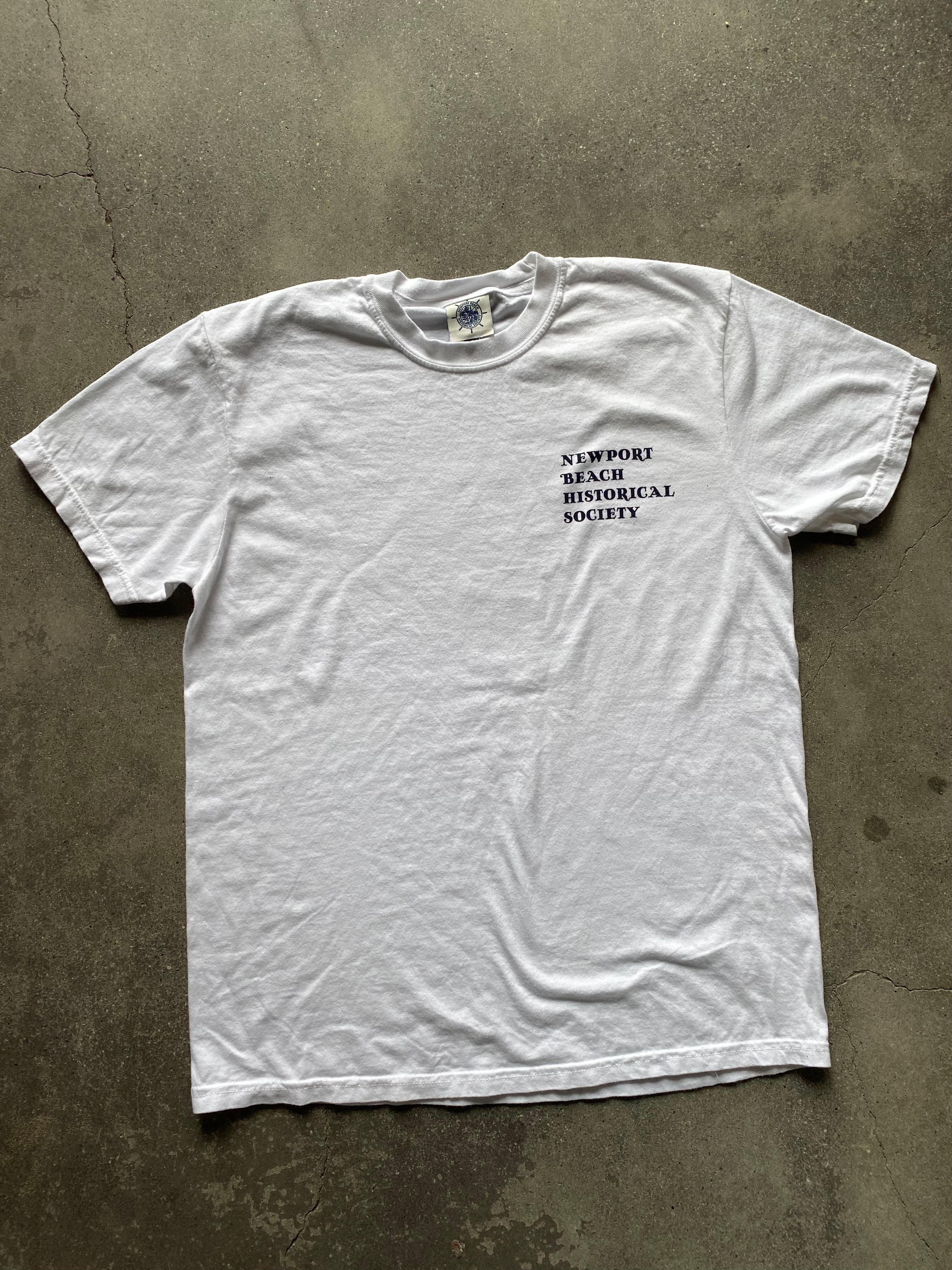 Newport Beach Historical Society Short Sleeve T-Shirt WHITE