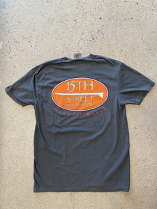 15th St Men's Old School Short Sleeve T-Shirt VINTAGE CHARCOAL