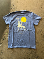 15th St Men's No Black Ball Short Sleeve T-Shirt  Vintage Steel Blue